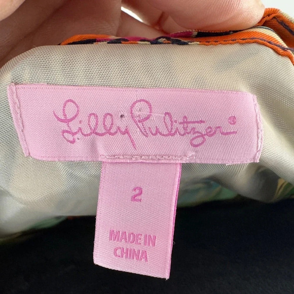 Lilly Pulitzer Lilly Palooza Sandpiper Silk Mini Dress - Picture 6 of 7